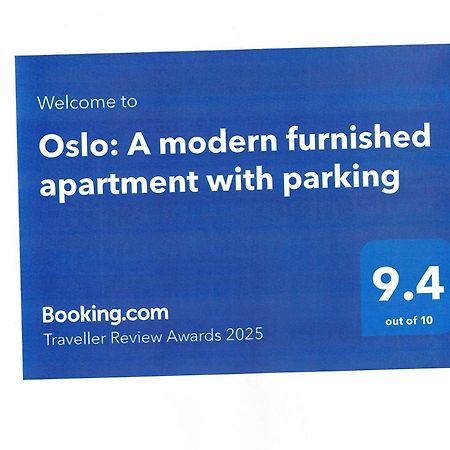 Oslo: A Modern Furnished Apartment With Parking Sofia Exterior photo